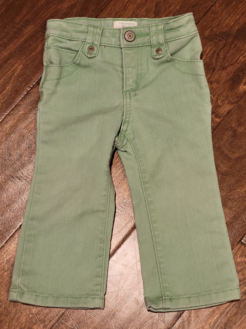 Old Navy Light Green Kids Stretch Jeans